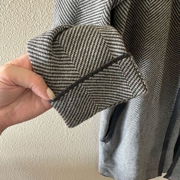 J Crew Vanessa Sweater Jacket Open Front Cardigan in Herringbone Size XS - Picture 4 of 7